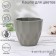 Kashpo for Flowers "Broken", plastic, 400 ml, color mix