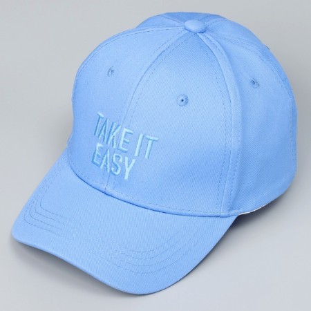 Baby cap for the boy Take it Easy, Blue color, rr 52-54, 5-7 years old-6