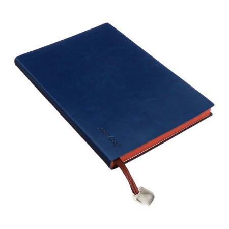 Organizer, A5, 116 sheets, cage, leatherette cover, brown cut, blue-2