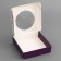 Box a gift team with a window, packaging, "the most beautiful", 11.5 x 11.5 x 3 cm