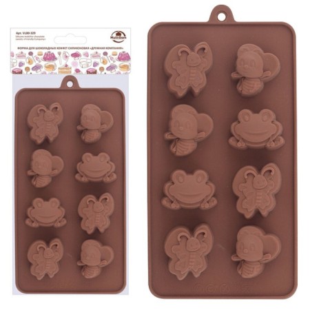Form for chocolate sweets Multida "Friendly Company", Silicon