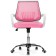 Children's armchair Ergoplus metal/fabric, chrome/pink 61x55x84 cm