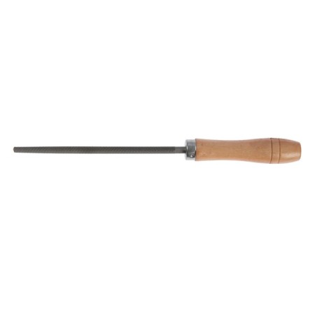 Tundra file, round, steel U10, wooden handle, No. 2, 150 mm-1