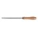 Tundra file, round, steel U10, wooden handle, No. 2, 150 mm