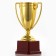 Cup 093, award figure, gold, plastic stand, 18.2 x 12 x 7.5 cm.