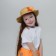 Carnival hat "Autumn bouquet", beige, p. 52–54 cm