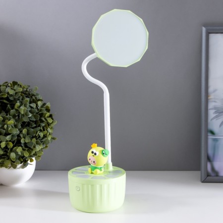 Table lamp "Mini frog" LED 3 modes 6.4W USB Salad 10x10x37.5 cm Risalux-10