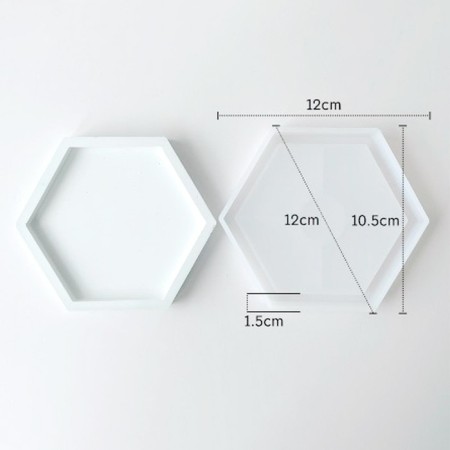 Form Silicone universal "hexagon", product size 11.6 × 10.1 × 1.2 cm