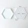 Form Silicone universal "hexagon", product size 11.6 × 10.1 × 1.2 cm