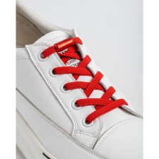Braus laces elastic with a latch, red