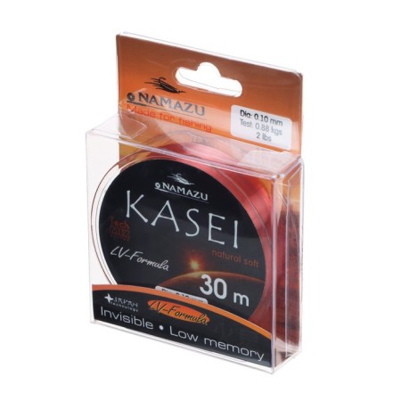 Namazu Kasei fishing line, diameter 0.10 mm, test 0.88 kg, 30 m, red-1