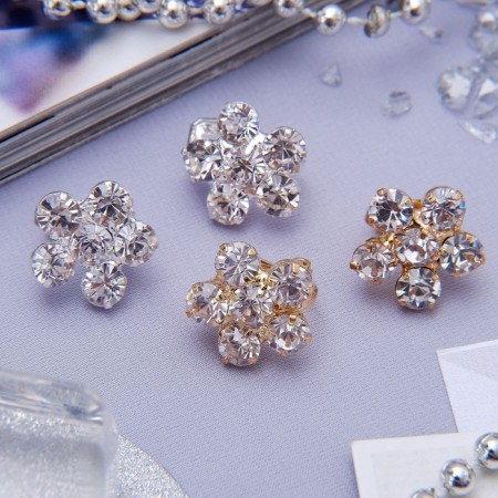Clips "Grace" flowers, color mix-4