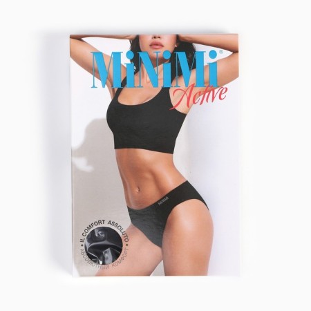 Panties female slips, black color (nero), size 44-46 (s/m)-9