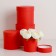 Set of hats 4 in 1 "red", 20 × 20 –13 × 13 cm