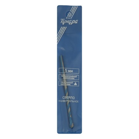 A universal tundra drill, a carbide tip, a trihedral shank, 5 x 100 mm-3