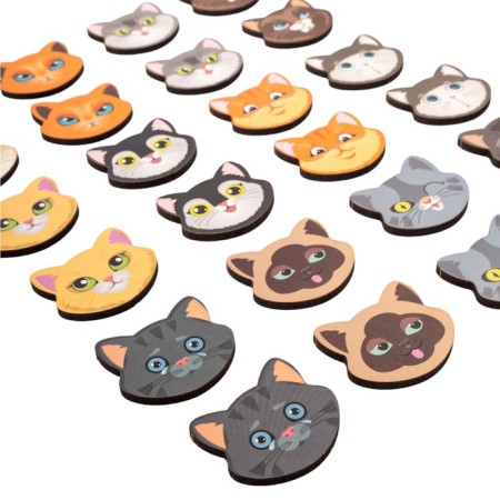 Game table memo "cats" Far form Land Wood (24 chips in a box)-7