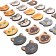 Game table memo "cats" Far form Land Wood (24 chips in a box)