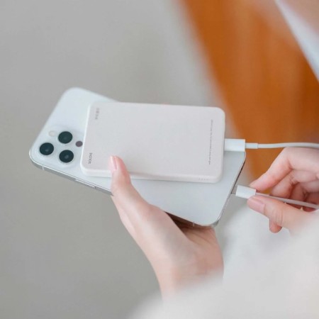 External Solove W9, 5000 mAh, 3 a, magsafe, fast charging, beige-2