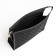 Cosmetic bag with lightning, black color