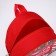 Children's backpack "New Year's Post", lightning department, red color, for the New Year