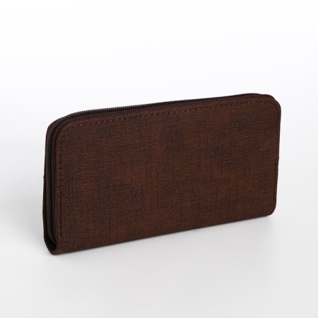 Women's wallet with lightning, brown color-1