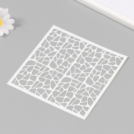 Plastic stencil "Texture" 15x15 cm-1