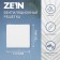 Ventilation grate Zein Lux RM1919, 190 x 190 mm, with a grid, metal, white