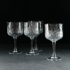 A set of glass glasses for the wine Tameless, 500 ml, 4 pcs