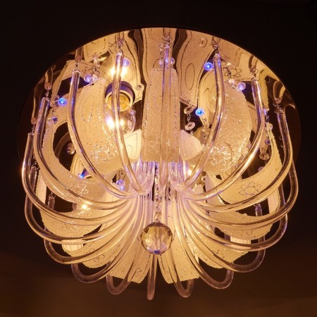 Luer with PDD "Liatris" 4x40W E27+RGB chrome 40x40x25 cm Bayerlux-3