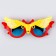 Carnival glasses "fly", the colors of mix