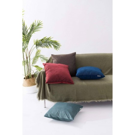 Pillowcase Sofi de Marko "Moulin Rouge", size 45x45 cm, color dark chocolate-2