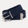 Children's belt, width 3 cm, metal buckle, dark blue color