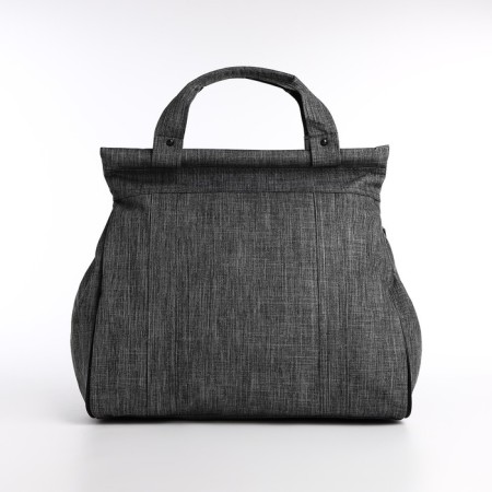 Road bag with lightning, external pocket, long belt, gray color-1
