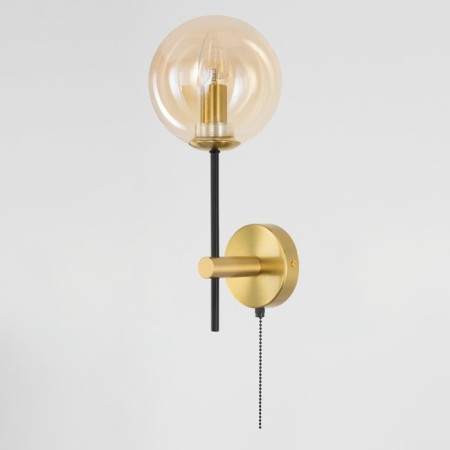 Sconces Citilux "Lauren" CL146413, 15x36 cm, 1x40W, E14, brown color-4