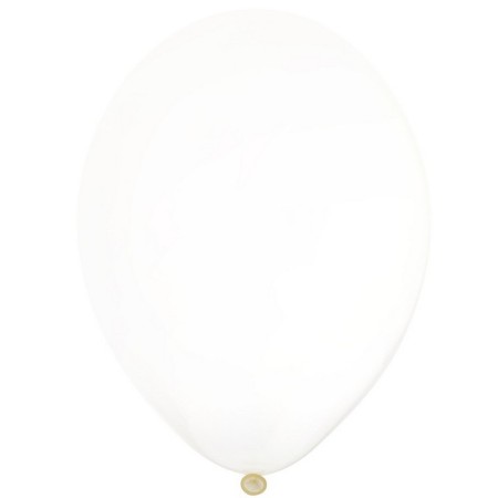 Latex ball 14 ", crystal, set of 50 pcs., Transparent