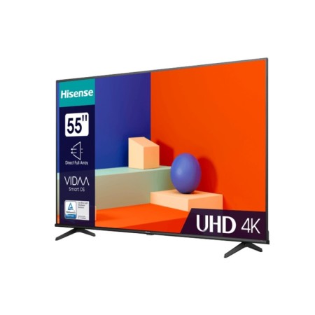 TV HISENSE 55A6K, 55 ", 3840x2160, DVB-T/T2/C/S2, HDMI 3, USB 2, Smart TV, black-1