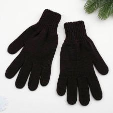 Female gloves, black color, size 18