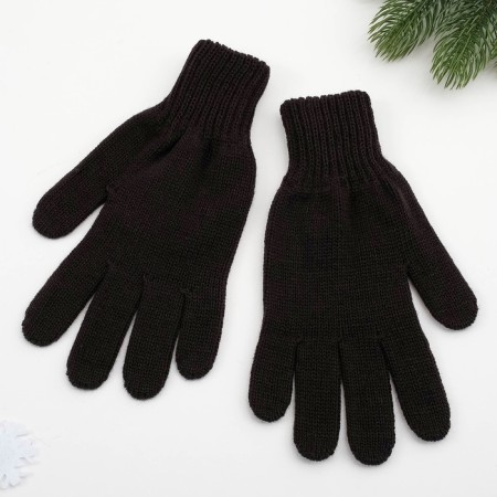 Female gloves, black color, size 18