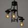 Derin lamp "3x e27 black 36x35x66cm