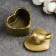 Casket "Bird on the Heart" bronze with gilding, 8x10cm