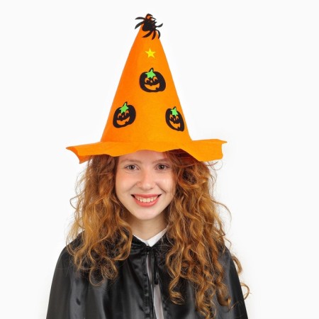 Carnival hat "Pumpkin", with a spider-1