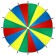 Parachute 16 sectors, 4 colors, d = 3 m, mix color