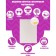 A4 labels are self -adhesive 50 sheets, 80 g/m, 24 labels on a sheet, size: 46.8 x 48.3 mm, white