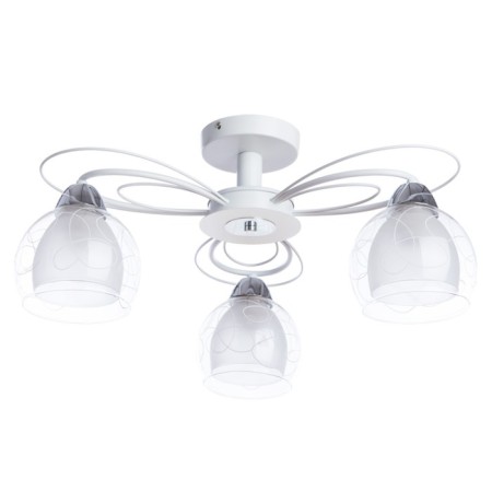 Sansa chandelier, 3x40W E27, white