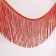 Decorative braid "fringe", 20 cm, 5 ± 0.5 m, red color