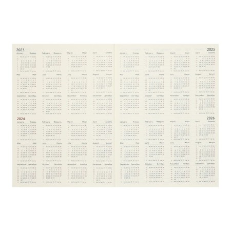 The weekly dated 2024, A4, 64 sheets, Devente.vertical, a solid cover of artificial leather with foam, lies, cream block 70 g/m2, brown-4