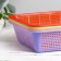 Storage basket, plastic, 32 × 24 × 7.5 cm, color mix