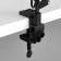 Black 1x60W E27 table lamp (on the clamp) 17x17x81cm