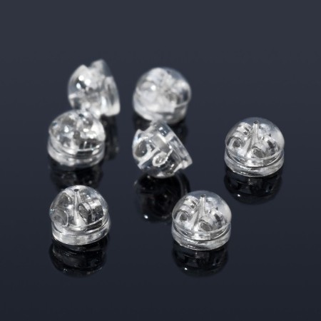 Silicone plugs for Schwins and Puset (set 30 pcs.), 5 × 4 mm, color silver color-1