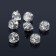 Silicone plugs for Schwins and Puset (set 30 pcs.), 5 × 4 mm, color silver color